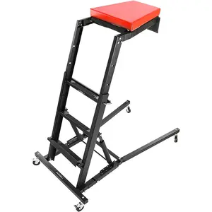 Adjustable Automotive Creeper, 48”–66” Rolling Creeper with Wheels, Steel Frame Automotive Creeper, 400 Lb Capacity for Garage, Workshop & Vehicle Maintenance