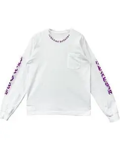 Chrome Hearts Purple Neck Scripted Long Sleeve