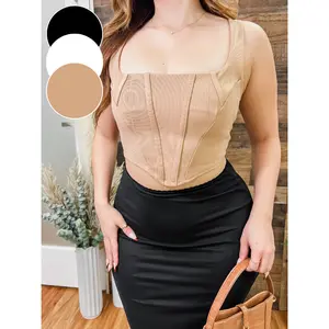 Bree Pointed Hem Corset Top