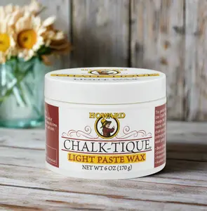 Howard Products Chalk-Tique Light Paste Wax - Soft Chalk Paint Wax - Perfect Furniture Wax for Home Decor - 6 oz (Pack of 1)