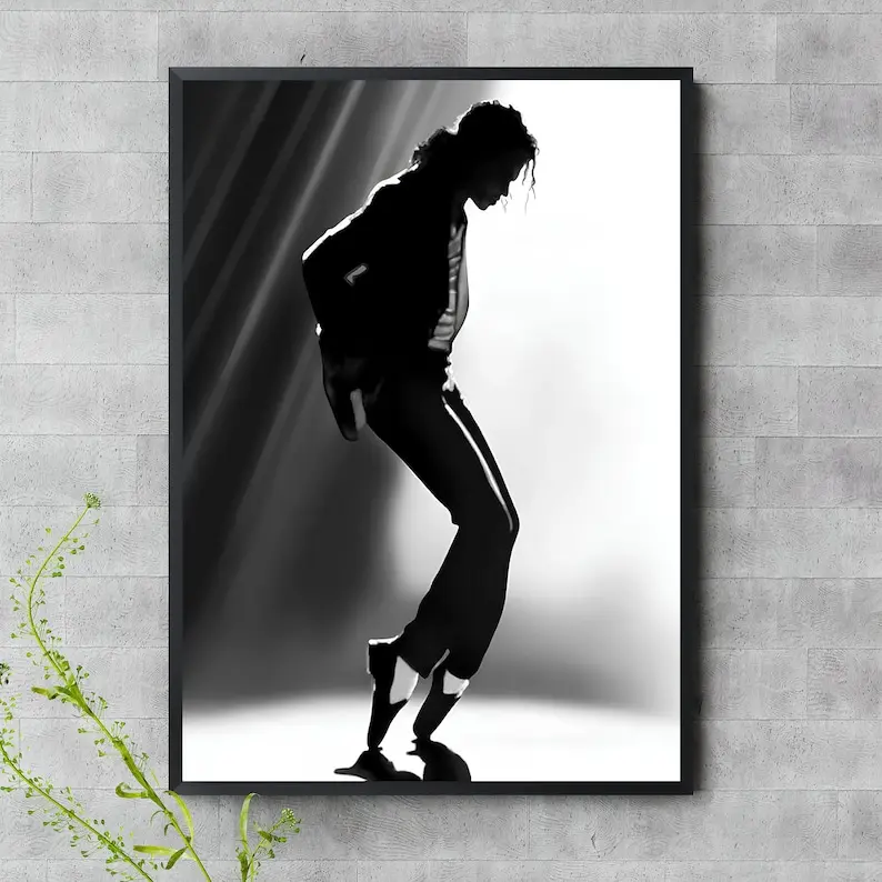 Michael Jackson 3Dポスター ダンス Amazon.com: Michael Jackson King of Pop Moonwalk Framed 3D