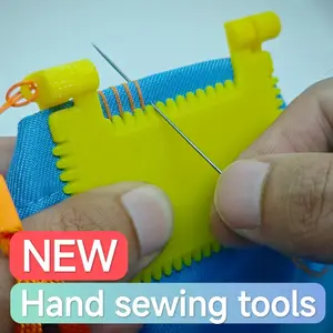 3-Piece Sewing Aid Tool Set, Easy-To-Use Plastic Manual Sewing Tools, Ideal for Beginners and Seniors, DIY Crafts, Home Decor, Durable Design
