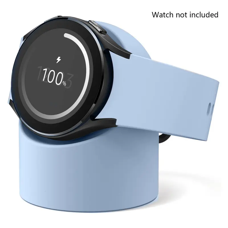 Universal Smart Watch Charging Stand, Silicone Waterproof Smart Watch Charging Stand for Samsung Galaxy Watch 3/4