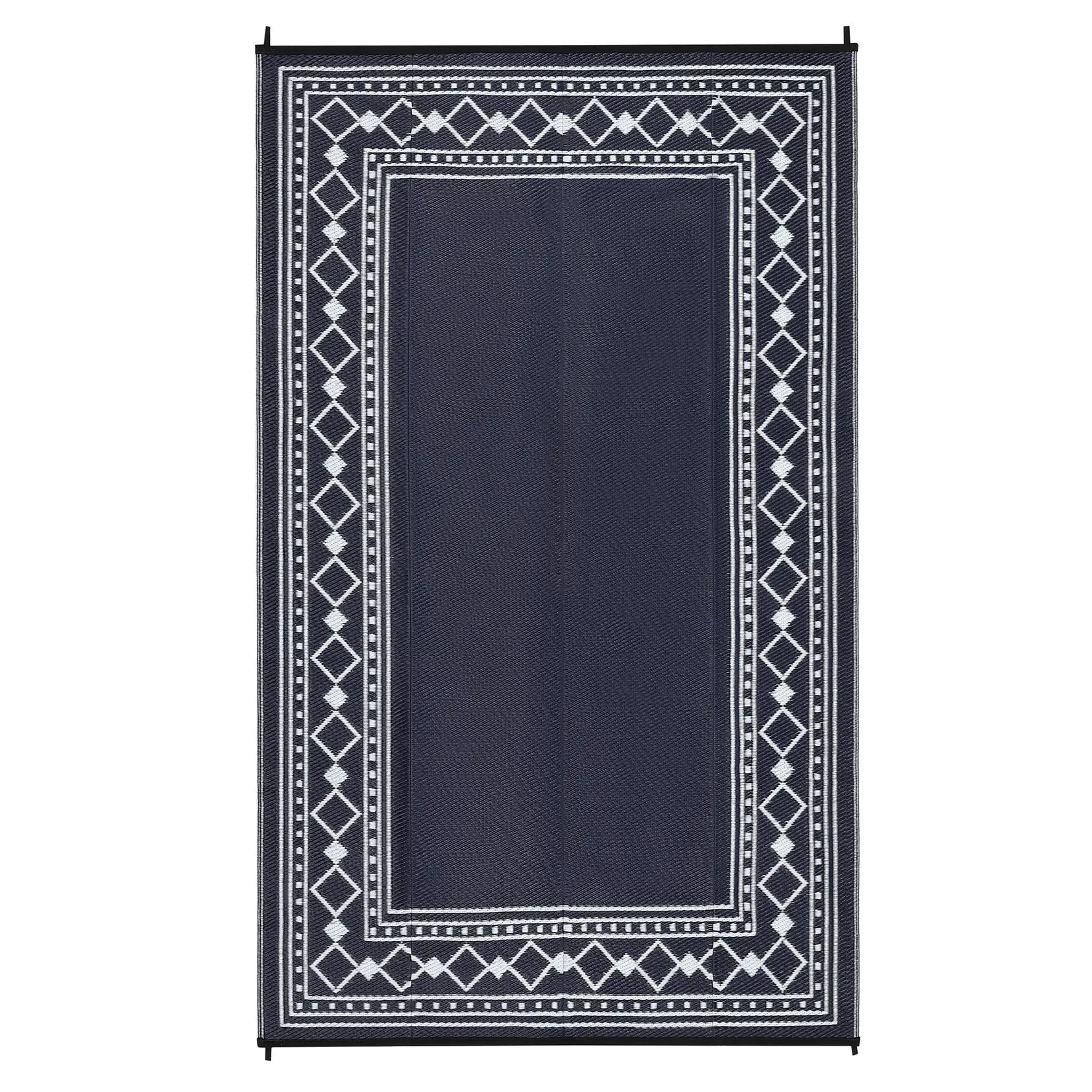 Gaomon 8x10 ft Durable Plastic Outdoor Area Rug - Modern Geometric Rhombus Motif Rectangular Rug for Beach, Patio, Durable Area Rugs, Modern Geometric Rug