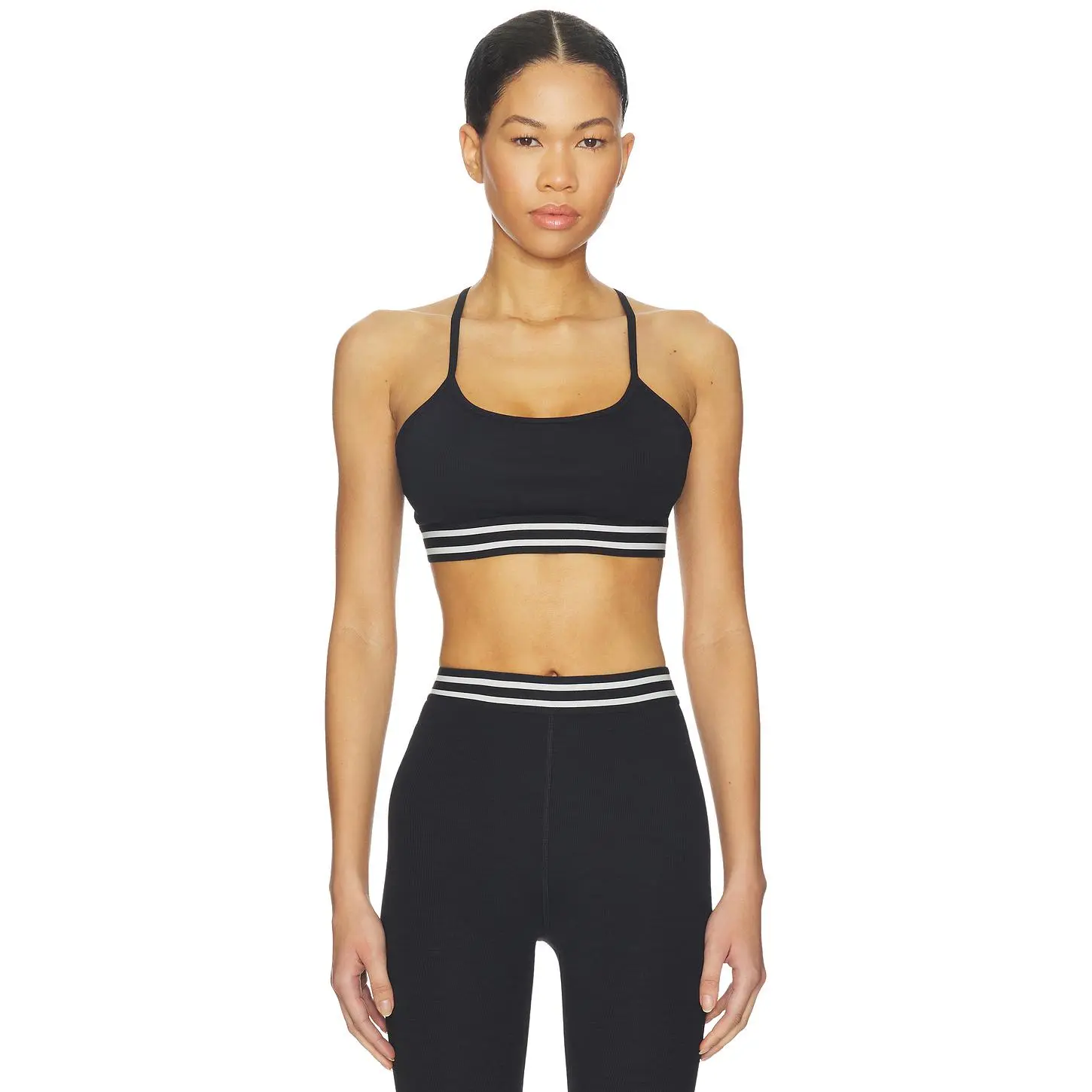 Splits59 Cali Active Rib Sports Bra in Black