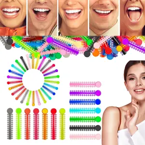 2080 PCS Multicolor Orthodontic Ligature Ties, High Elastic Rubber Braces Bands, Sturdy Dental Teeth Orthodontic Elastic Bands for Dentist Orthodontic Treatment