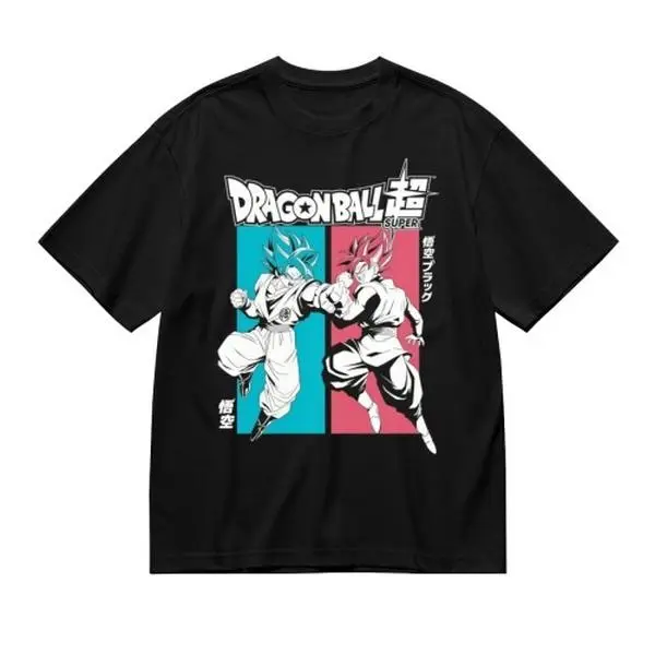 Dragon Ball Goku Oversized T Shirt Mens Cotton Relaxed Fit Anime Tee Summer