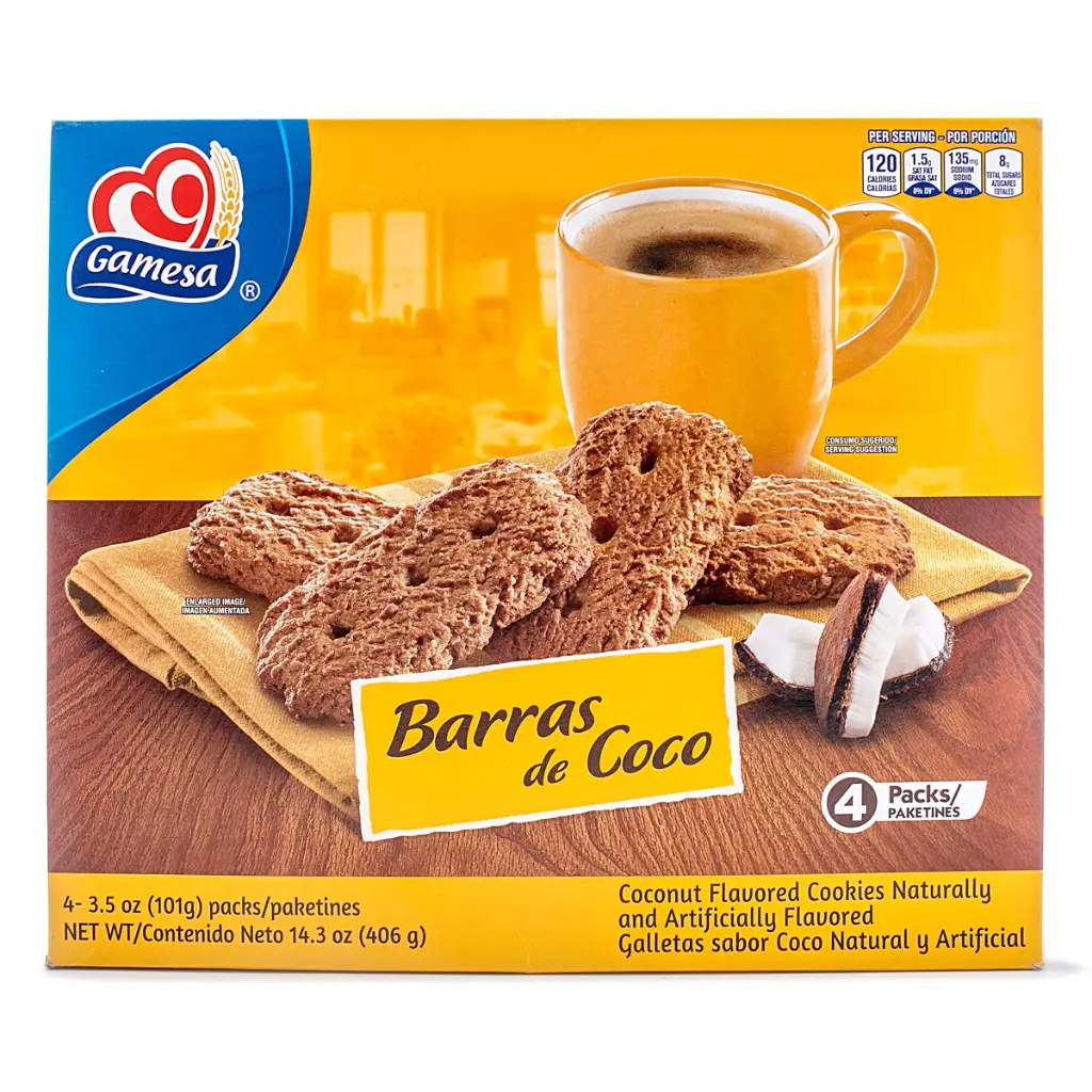 Gamesa Barra De Coco Coconut Cookies 406 g