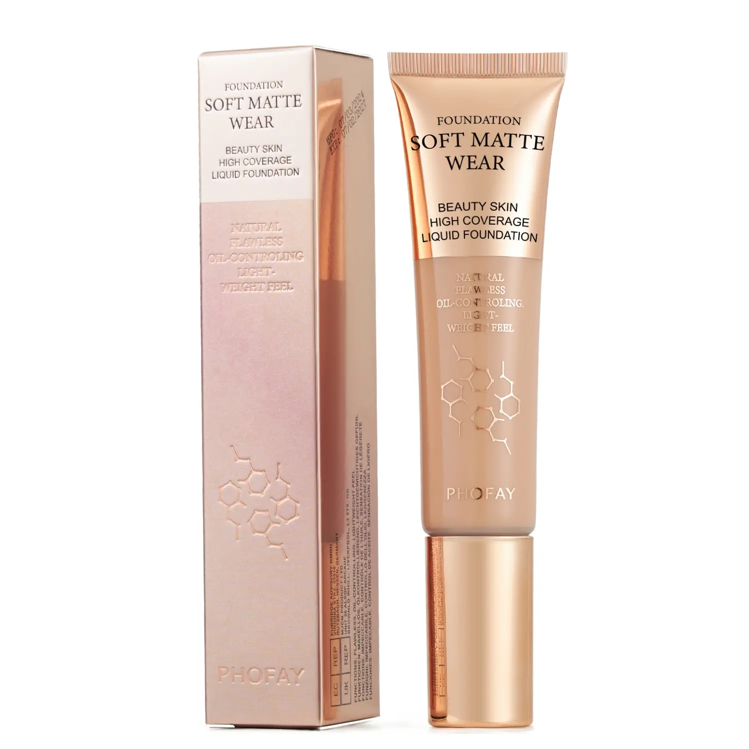Summer Hydrating Liquid Foundation, Long-Lasting Makeup and Lightweight, Medium Coverage & Semi-Matte