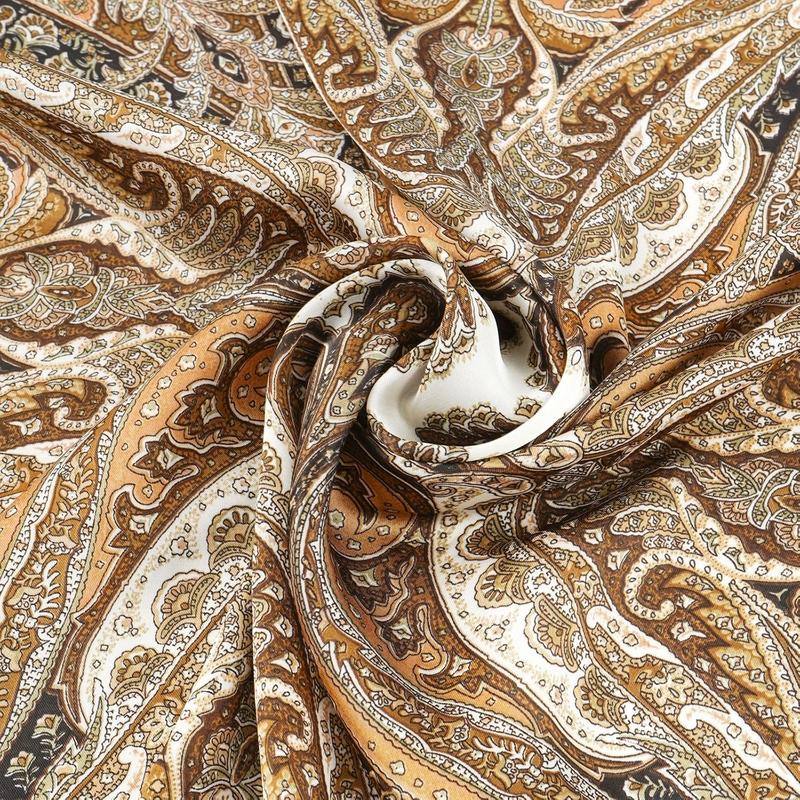 Vintage Silk Feel Square Scarf for Men Satin Bandana Tiny Pattern Print Neckerchief Geometry Head Scarf Fashion Vintage Silk Feel Square Scarf for Men Satin Bandana Tiny Pattern Print Neckerchief Geometry Head Scarf Fashion