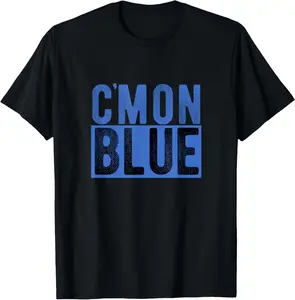 100% Cotton Unisex Cmon Come On Blue Umpire Baseball Fan Graphic Lover Gift T-Shirt