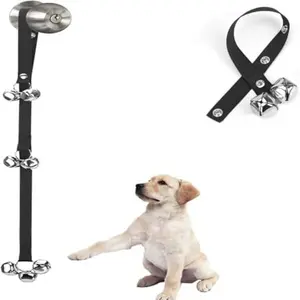 Upgraded Puppy Bells for Potty Training Adjustable Dog Doorbells with 3 Snaps for Dogs Puppies Cats Door Knob Hanger