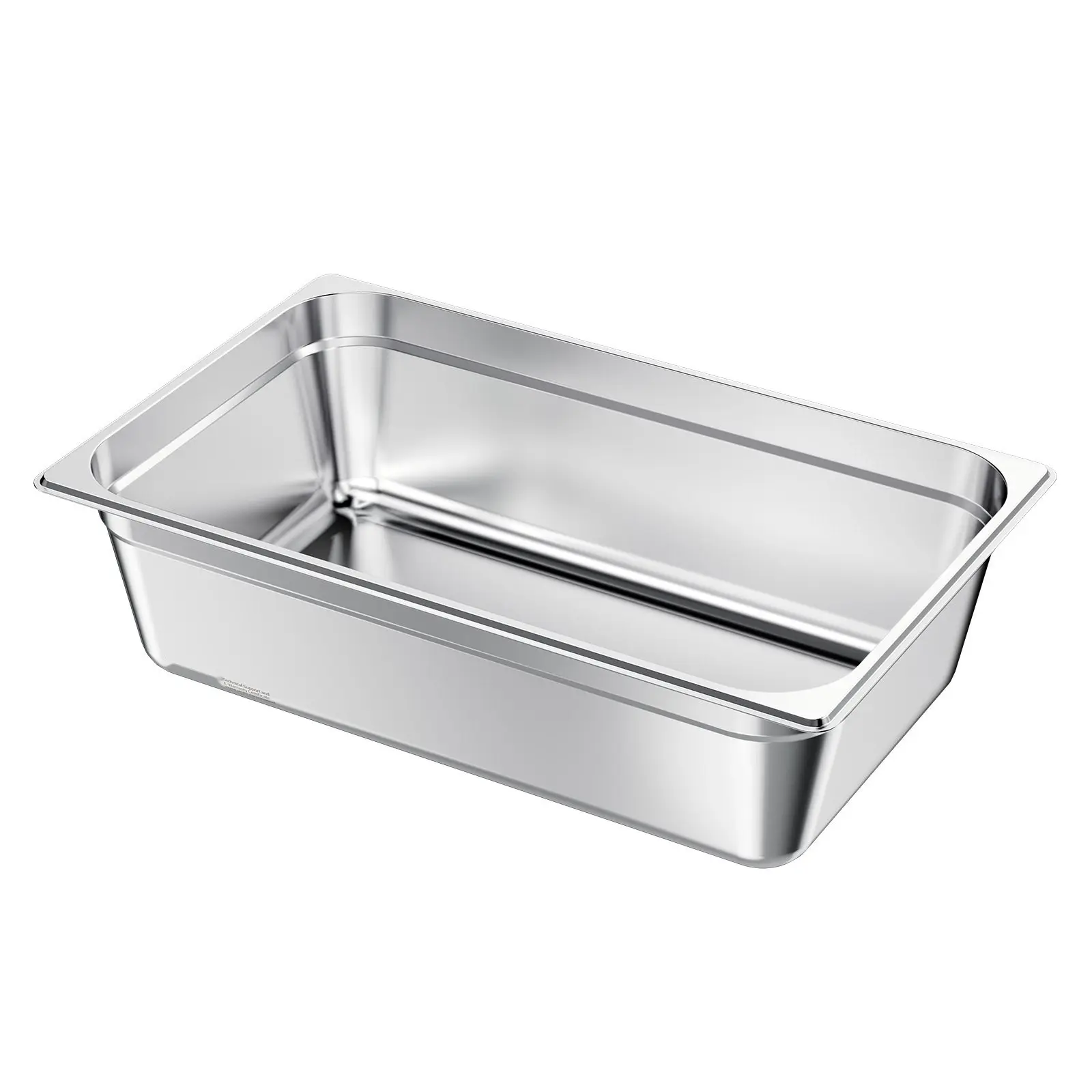 Full Size Hotel Pan For Steam Table, 6-Inch Deep, Stainless Steel 18/8 Food Pan, Heavy-Duty Catering Pan, One Pack, Dishwasher Safe, Durable Restaurant Kitchenware, Ideal For Buffets, Food Service, And Catering Operations