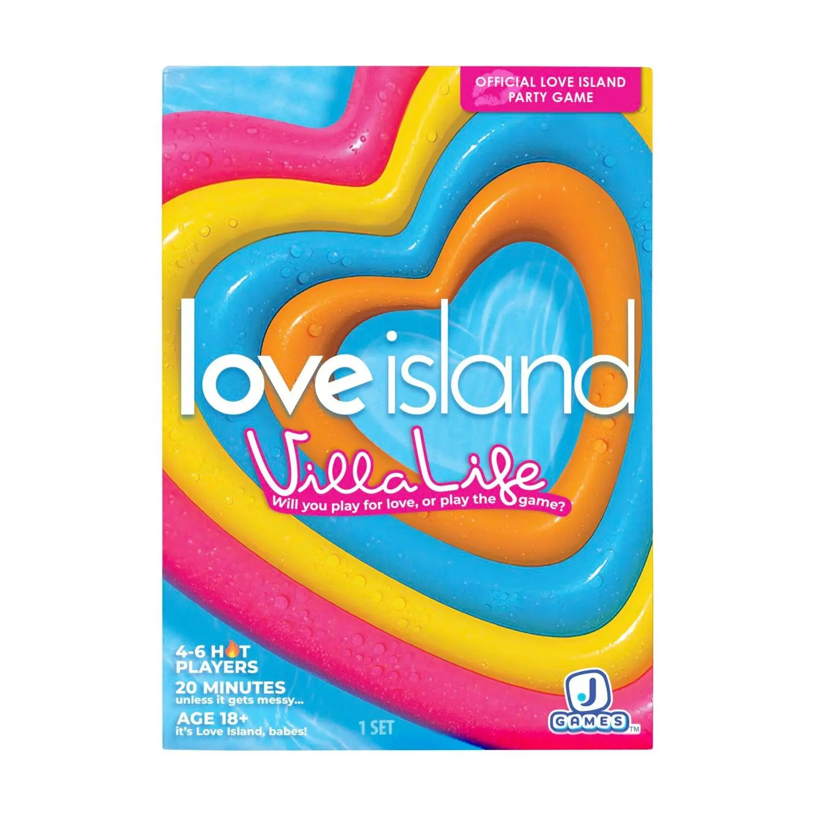 Jazwares Games Love Island, Villa Life Adult Party Game – Card Game for Friends & Couples, Game Night, Ages 18+