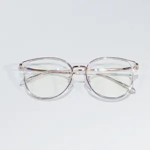 Rose gold prescription blue light blocking glasses#Pallas