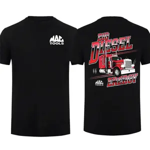 Mac Tools Big Diesel T-Shirt – Heavy Equipment Tee, Diesel Mechanic & Construction Worker Gift, Truck Enthusiast Casual Letter Print Casual Street Wear