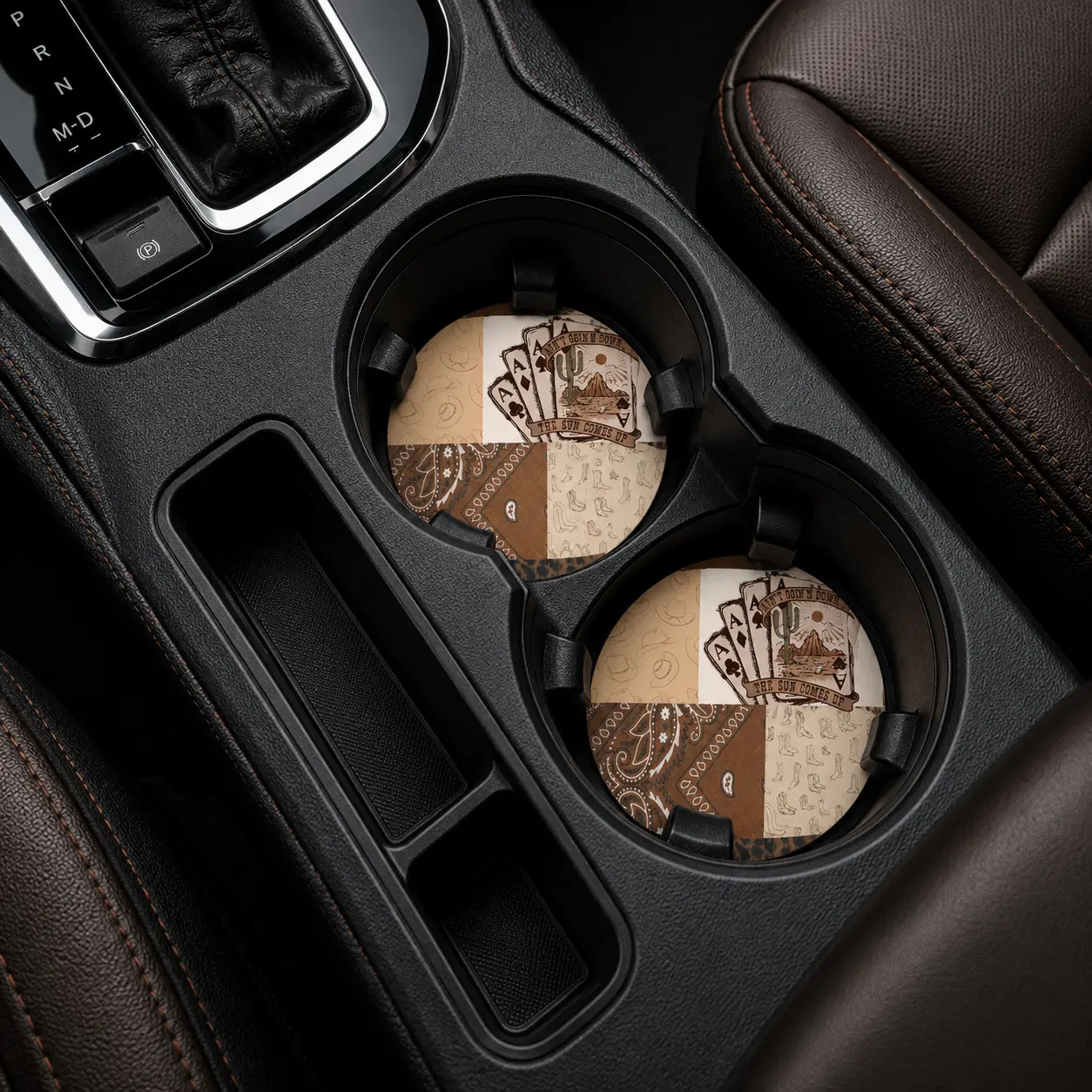 Car Coasters, Silicone Non-Slip Auto Cup Holders Inserts for Cars, Trucks, SUVs