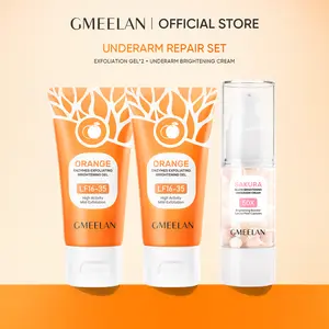 GMEELAN SAKURA GLUTA UNDERARM CREAM,  ORANGE ENZYMES EXFOLIATING GEL*2