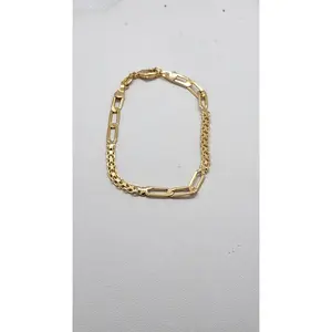 Brand New Brazilian 18k Gold Filled 2 Design Bracelet