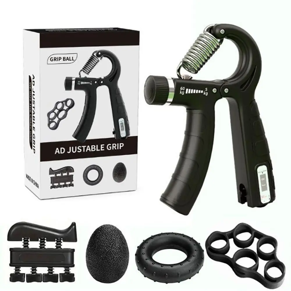 Adjustable Resistance Hand Grip Strengthener - Grip Training, Compact, Functional Silicone, Finger Fit Forearm Veins Trainer, Home Gym Fitness Equipment for Athletes, Perfect New Year Gift