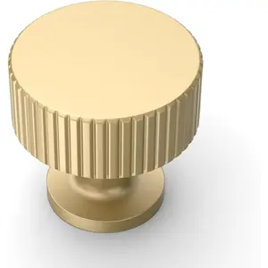 10 Pack Brushed Gold Zinc Cabinet Knobs - Drawer Cabinet Hardware for Kitchen Cabinets and Dresser Drawers