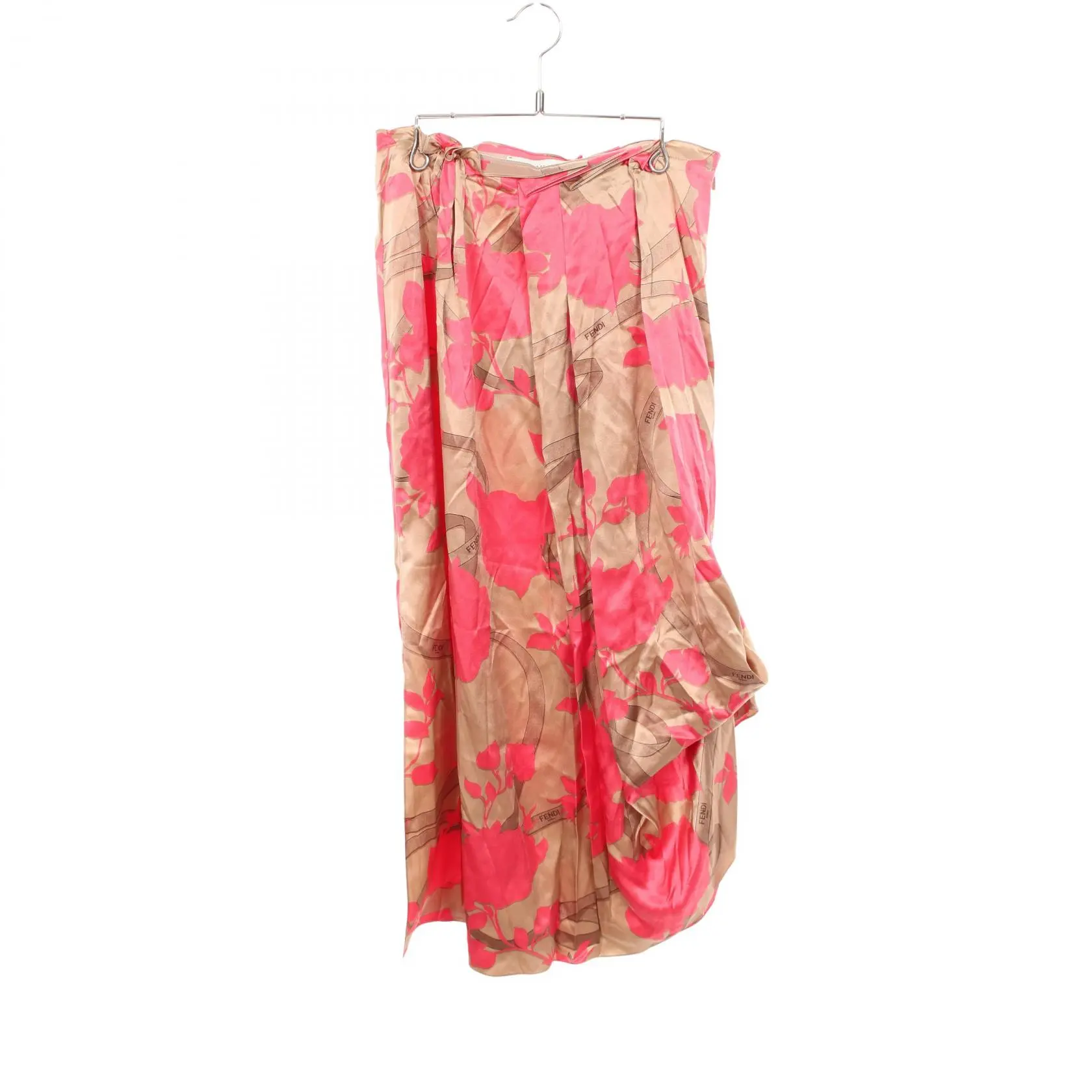 Pre-owned FENDI Silk Small Leather Goods Skirt
