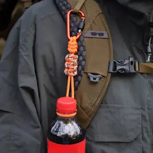 Outdoor Water Bottle Clip Hook Portable Kettle Lanyard for Hiking Travel Camping