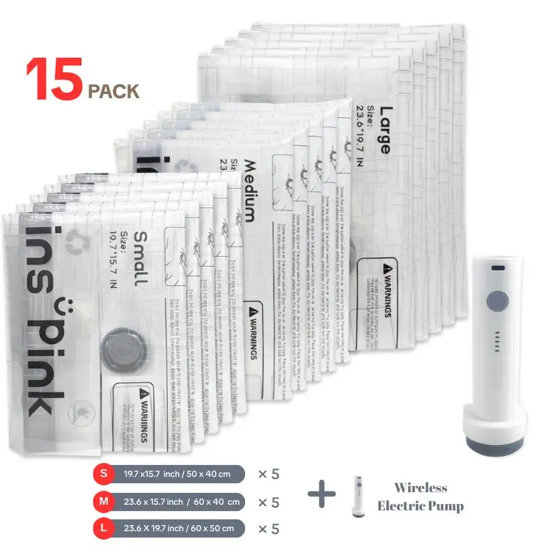 15 Pack + Rechargeable Electric Pump