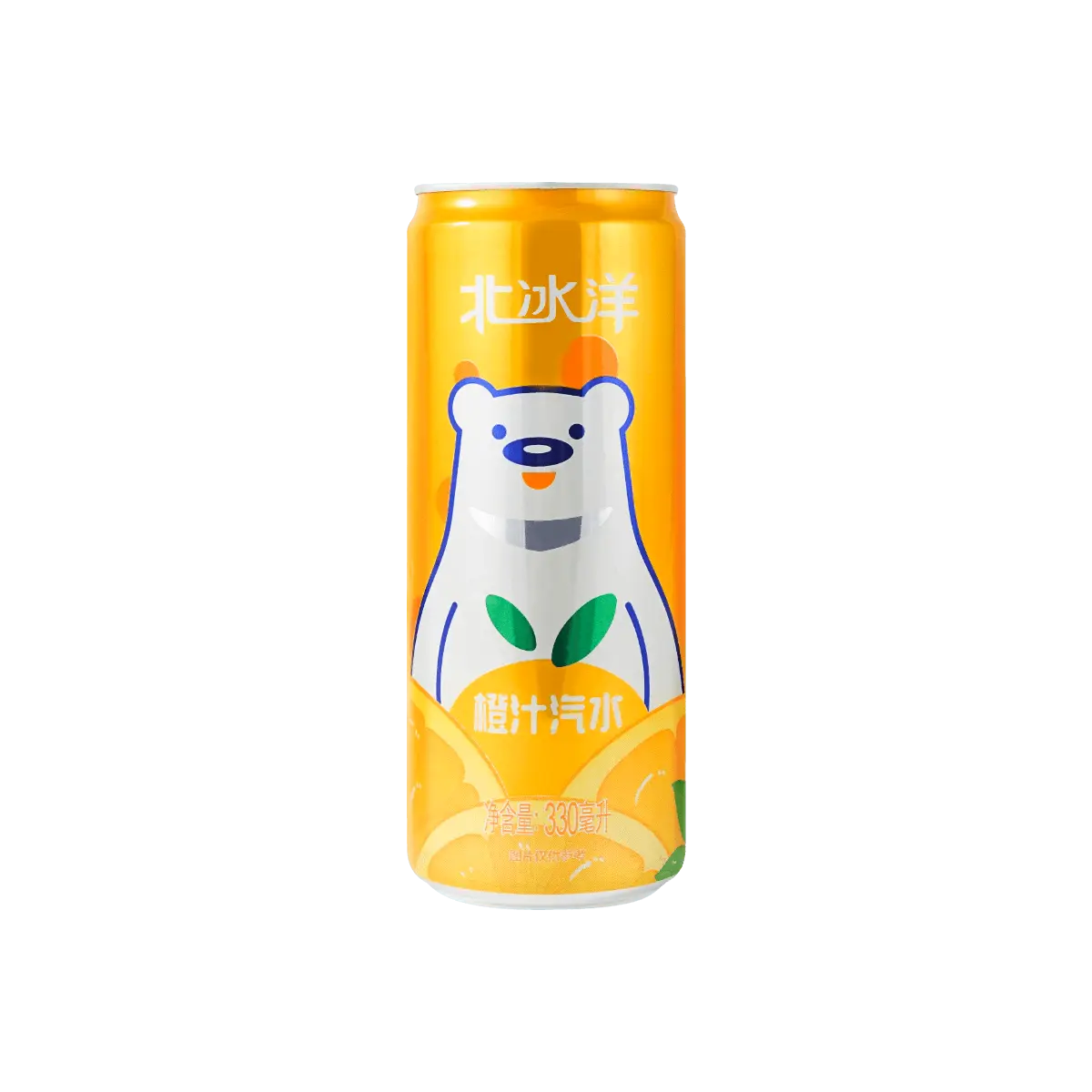 ARCTIC OCEAN Orange Soda 330ml Can - Classic Beijing Flavor, Refreshing Citrus Drink