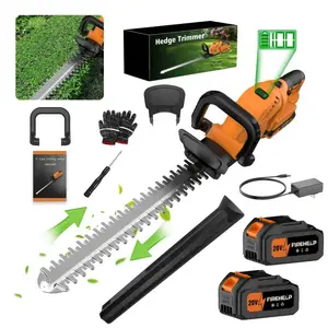 Cordless Hedge Trimmer & Pruner | 20V Battery, 23.62-Inch Blade — Ideal for Lawns, Shrubs, and Branches — High-Performance Brushless Motor (3000 RPM) — Max Cutting Capacity: 1/2 Inch — The Perfect New Year's Gift for Men — For Home Garden Care