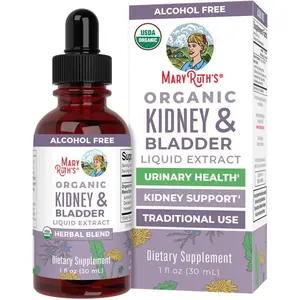 MaryRuth's Kidney & Bladder Herbal Blend Drops – Supports Renal & Urinary Wellness with Juniper Berry, Cleavers, Dandelion, Hawthorn, Horsetail & Chanca Piedra – Vegan, Non-GMO – 1 Fl Oz