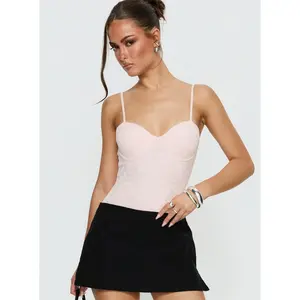 Laryna Lace Bodysuit Pink