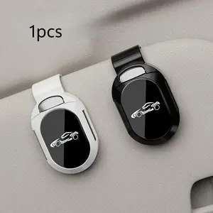 1pcs Car Visor Sunglass Holder Clip, Universal Eyeglasses Holder for Auto Interior, fits Different Size Sunglasses