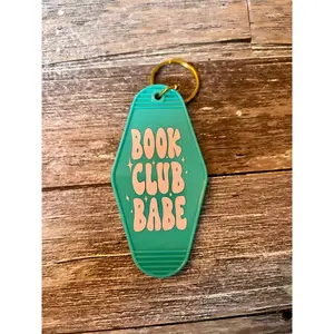 Book Club Babe Motel Keychain