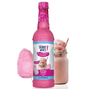 Jordan’s Skinny Syrups Cotton Candy Sugar Free Zero Calorie Mixes Keto Friendly Gluten Free Dairy Free Kosher Certified 0g Carbs