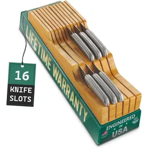 Pure  in Drawer  Block | 16  Slots  Drawer Organizer | Store  Safely with The  Down | Storage Solution for Your Kitchen |  Organizer Drawer Insert