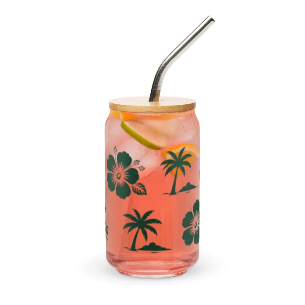 Floriduh Can-Shaped Glass, Kitchen Glassware, Household Drinkware, Glassware Drinkware