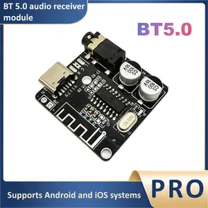 Bt5.0 Audio Receiver Module Pro, Type-C Interface, 3.5mm Jack, Ideal for Car Audio Upgrade, Robot Audio Modification, DIY Speaker Setup
