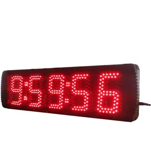 AZOOU 5-in-1 Adjustable Digital LED Race Timing Clock Timer Decor Set - Aluminium Construction, Easy Installation, Bright LEDs, Digital Clock for Sports Use
