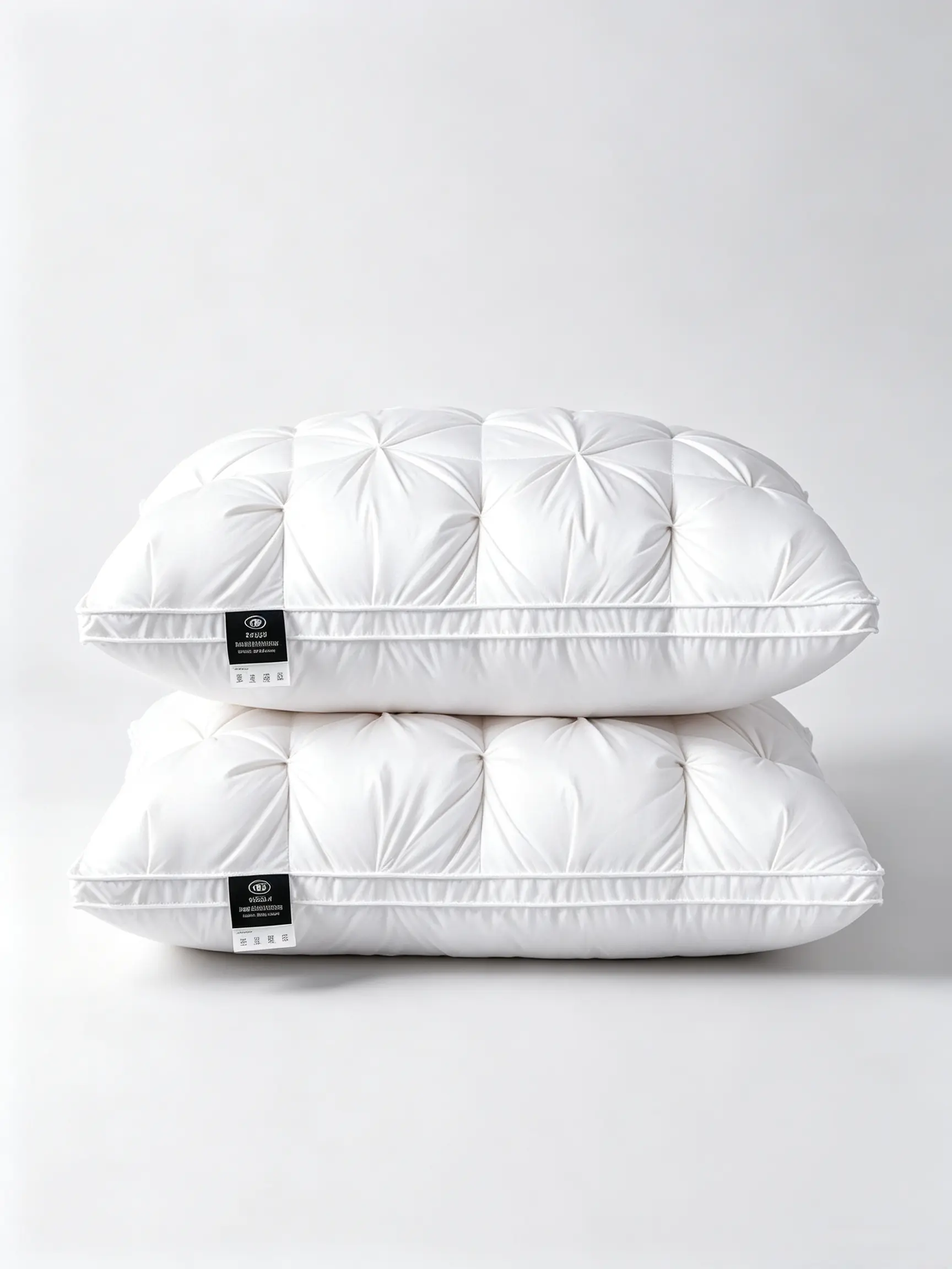 5-Star Hotel Quality Pillows,Buy 1 Get 1 Free ,  High Resilient No-Collapse ， Polyester High-Resilience Plush Fill, Soft Breathable Cooling Sleep Design, Hypoallergenic Neck Care Cover, Machine Washable, Ideal for Side Sleepers, Sleep Cushion, Polyester F