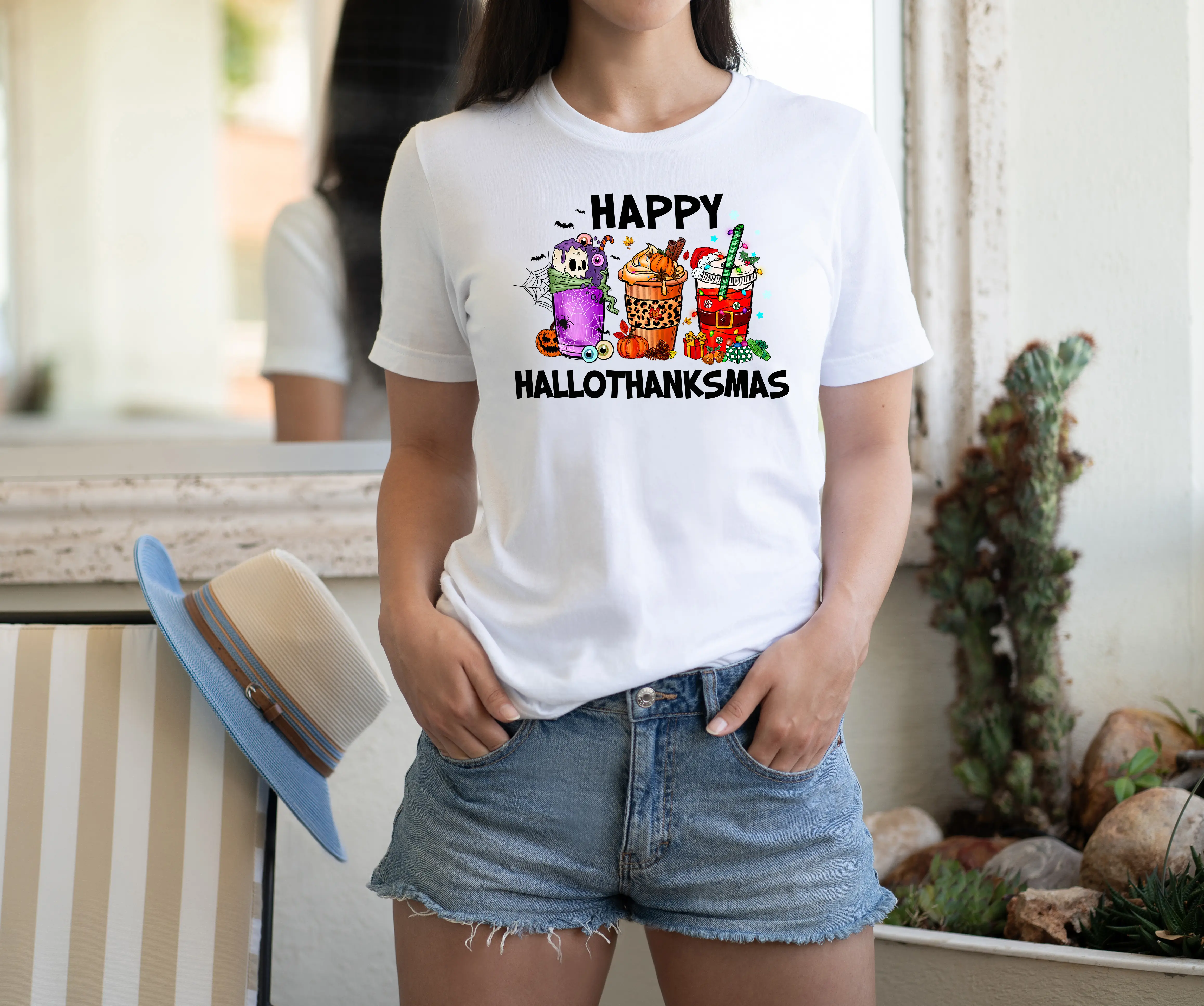 T-Shirt Happy Hallothanksmas