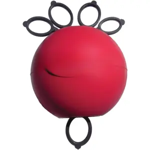 Physical  Hand Exerciser - Forearm Exerciser with   Ball - Hand  Balls for Exercise,  - Finger Exerciser & Strengthener - Medium Tension, Red