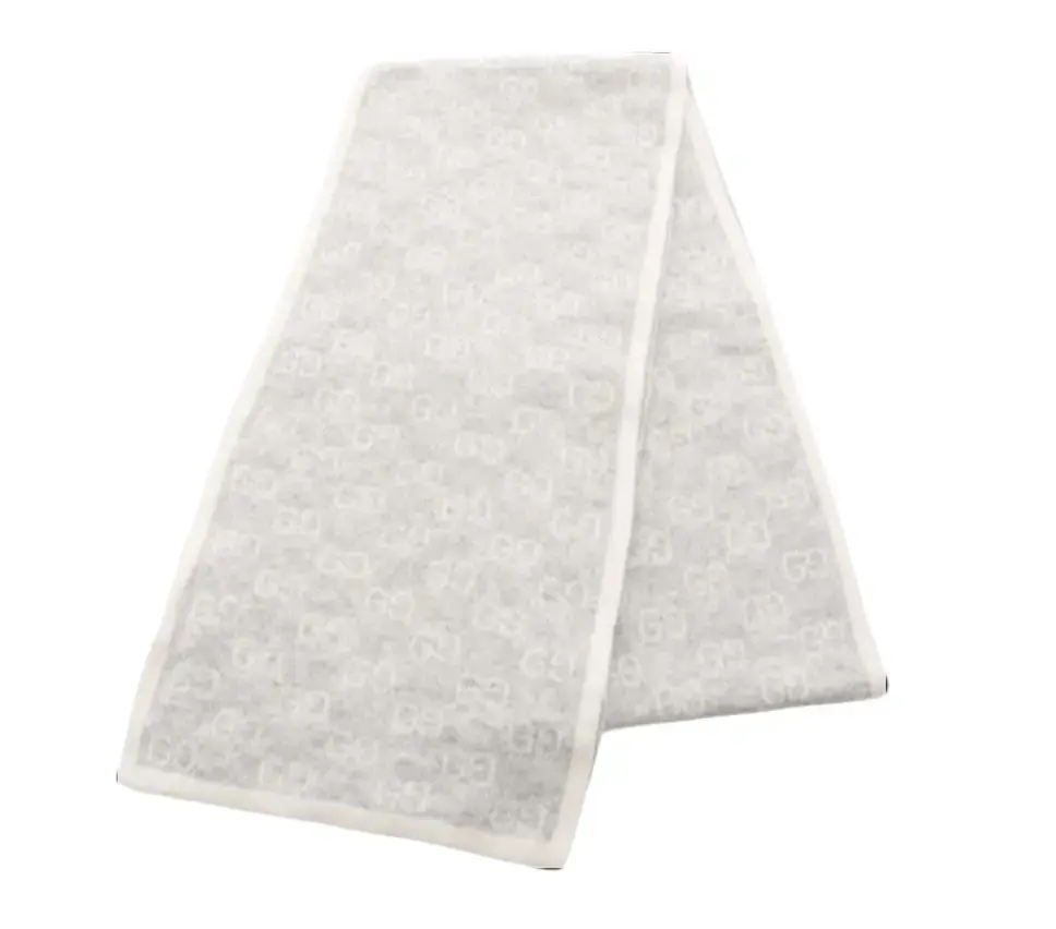 Pre-owned GUCCI 1 Small Leather Goods cashmere scarf