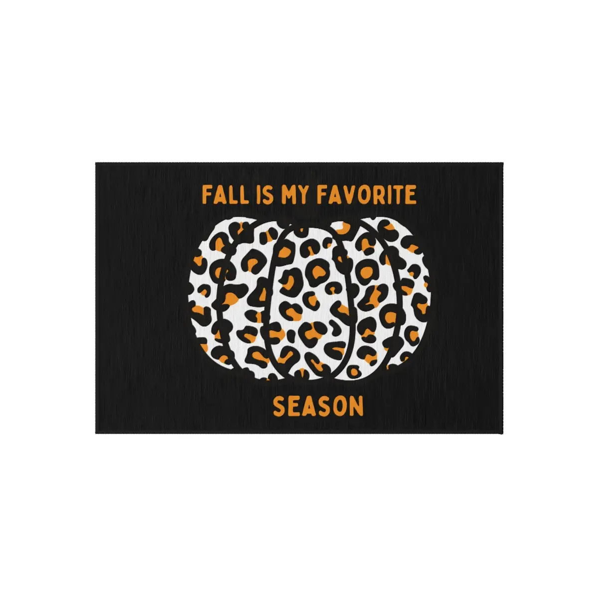cheetah " Fall is my favorite season"  " Outdoor Rug