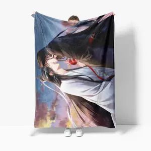 Cartoon Mo Dao Zu Shi Wei Wuxian Anime Popular Bl Comics Throw Blanket Sofa Bed Office Nap Blanket Personalized Customized Gifts