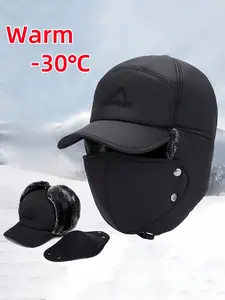 2024 New Solid Color Winter Warm Hat, Thickened Ear Flap Hat Comfortable Fashion Hat for Men Women for Fall Outfits, Fall Freshness, Cold Weather Gear