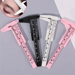 Precision Professional Eyebrow Measurement Caliper, Brow Shaping Tool, Tattoo Embroidery Template Ruler, Easy-To-Use Makeup Template