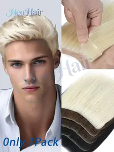 Men's Hairpiece, Forehead Extension Wig, Easy Wear,Hairline Seamless Hair Patch Wig Patch For Men's Forehead Real Hair Biological M-Shaped Forehead Bangs