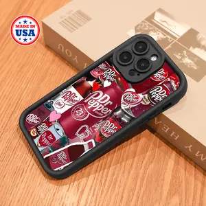 Dr Pepper Wallpaper,smartphone shockproof, fashion shockproof, phone case durable protection, trendy aesthetic case, luxury phone case, iphone 16 pro case