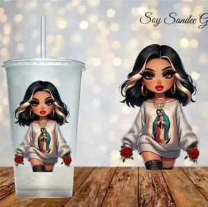 Sexy Religious Latina #1 - UVDTF Decal for cups/hard surfaces sticker
